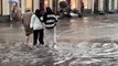 Watch central Moscow streets turn into rivers after extreme flash floods