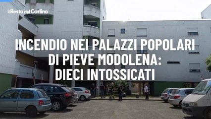 Incendio nei palazzi popolari di Pieve Modolena: dieci intossicati