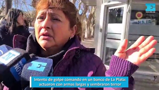 Intento de golpe comando en un banco de La Plata, actuaron con armas largas y sembraron terror