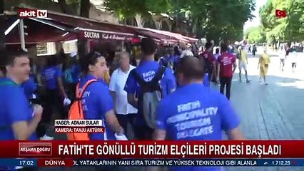 Fatih'te gönüllü turizm elçileri projesi başladı