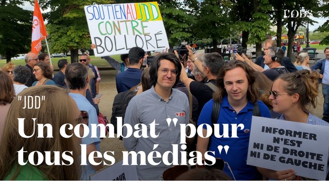 Les journalistes du JDD en grève à l'Assemblée nationale