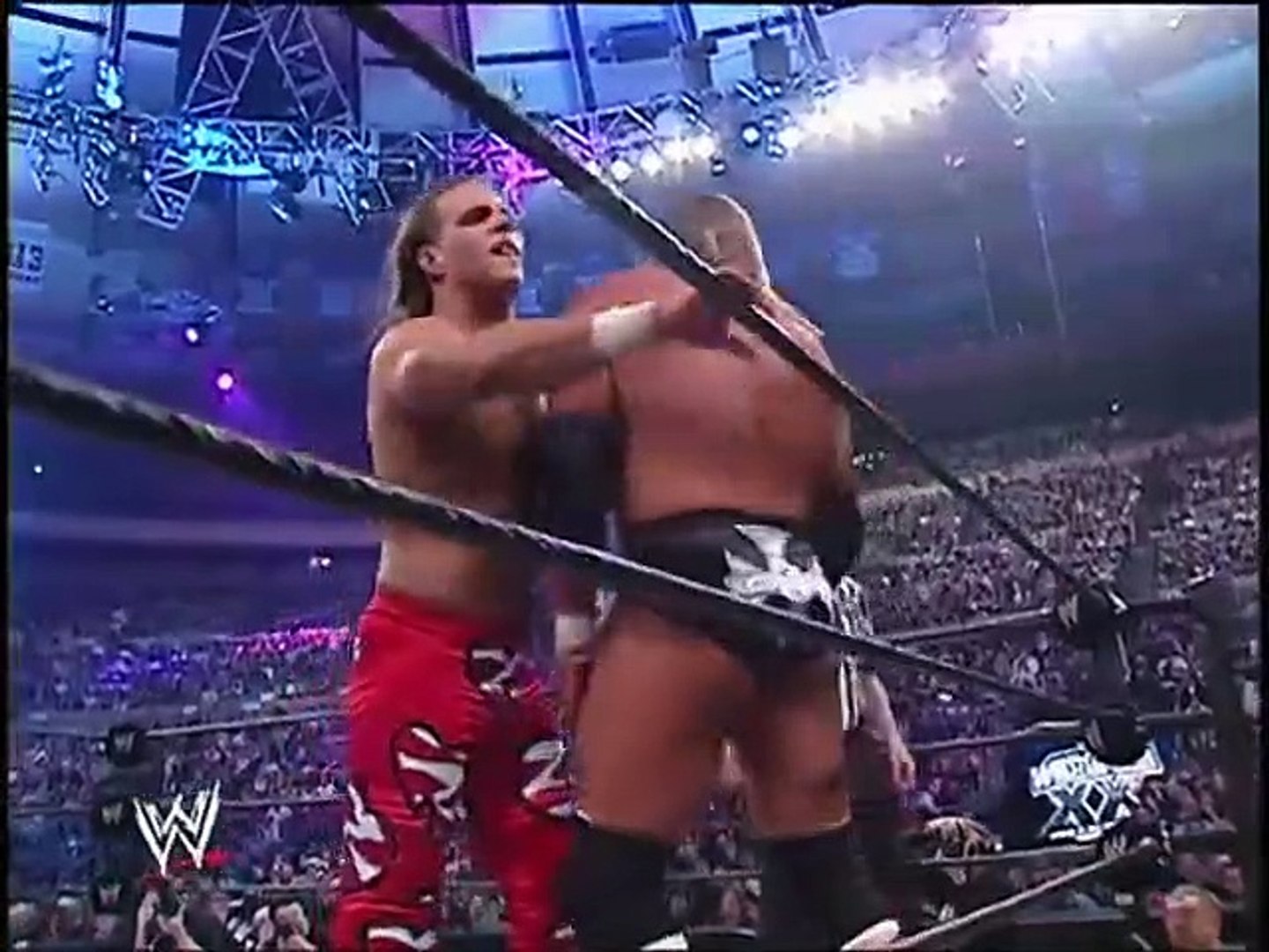 Triple H vs Shawn Michaels vs Chris Benoit-WrestleMania XX - video