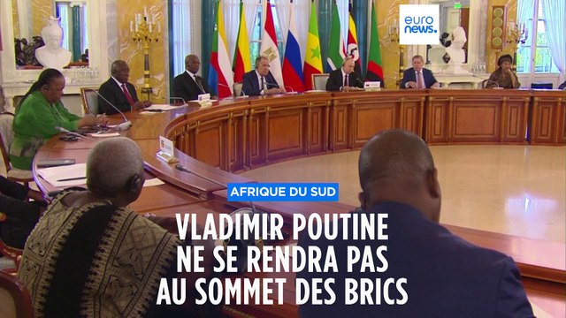 Vladimir Poutine ne participera pas au sommet des Brics à Johannesburg