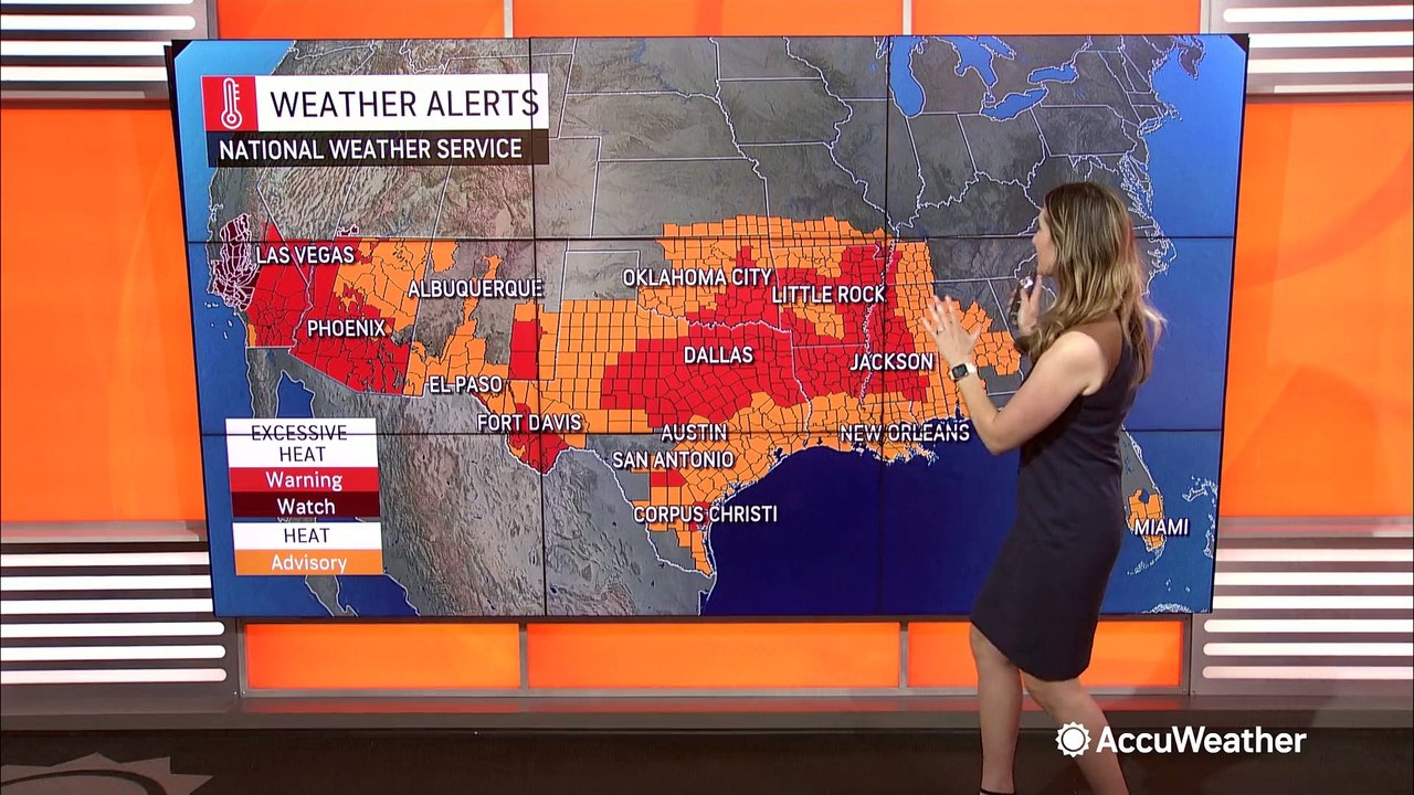 Dangerously hot weather to linger across parts of the Southwest, southern Plains