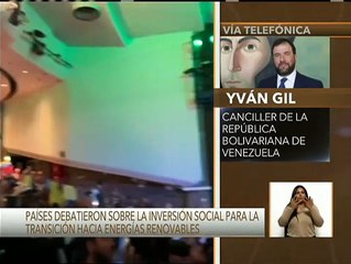 Canciller Gil: Venezuela presentó proyecto de transición energética y disminución de gases invernaderos