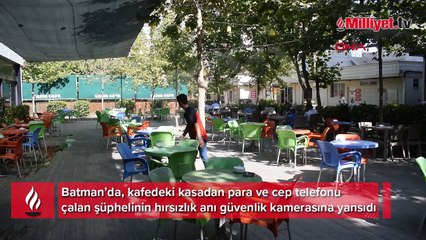 Günün en aydınlık saatlerinde kafeyi soydu! Hırsızlık anları kameralara yansıdı