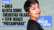 #EnVivo #DeDoceAUna | AMLO alerta sobre encuestas falsas | TEPJF debatirá “precampañas disfrazadas”