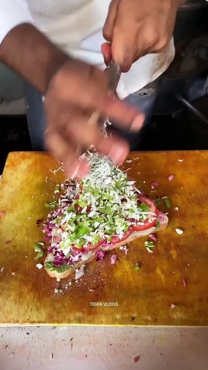 Mumbai Hakka Noodles Cheese Sandwich Indian Street Food #shorts #short