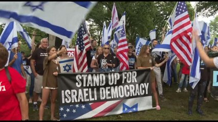 Protesta degli israelo-americani a Washington contro Herzog