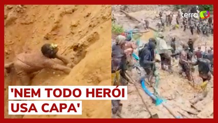 Descargar video: Resgate dramático de mineiros em mina colapsada viraliza nas redes sociais