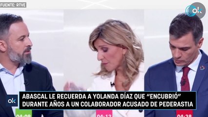 Abascal le recuerda a Yolanda Díaz que "encubrió" durante años a un colaborador acusado de pederastia