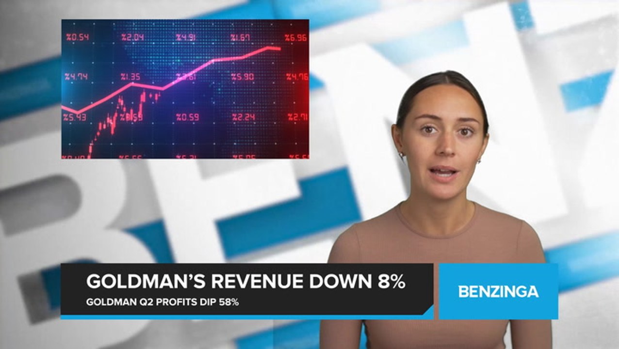 Goldman Sachs Revenue Down 8%