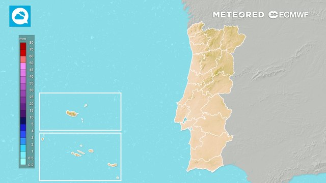 Aviso Amarelo no Grupo Ocidental dos Açores por previsão de chuva, por vezes forte, e trovoada