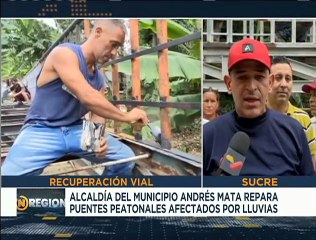 Sucre | Realizan reparación de puente peatonal de la comunidad Perro Seco en el mcpio. Andrés Mata