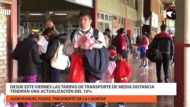 Desde este viernes las tarifas de transporte de media distancia tendrán una actualización del 10%