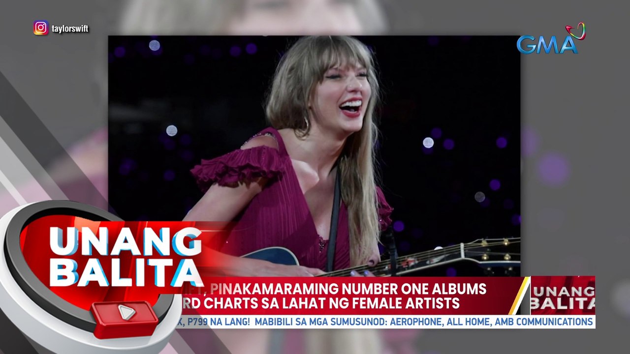 Taylor Swift, pinakamaraming number one albums...