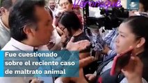 Cuitláhuac García explota contra reportera