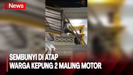Heboh! Warga Kepung dan Tangkap 2 Maling Motor di Tanjung Priok, Sembunyi di Atap