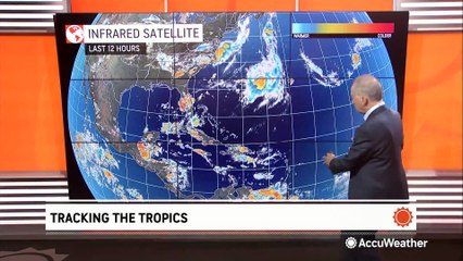 Post-tropical cyclone Calvin moving out to sea in the Pacific