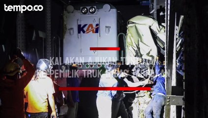 Tabrakan KA Brantas, PT KAI akan Ajukan Tuntutan ke Pemilik Truk Tronton