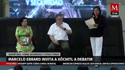 Marcelo Ebrard invita a Xóchitl Gálvez a debatir sobre seguridad y otros temas