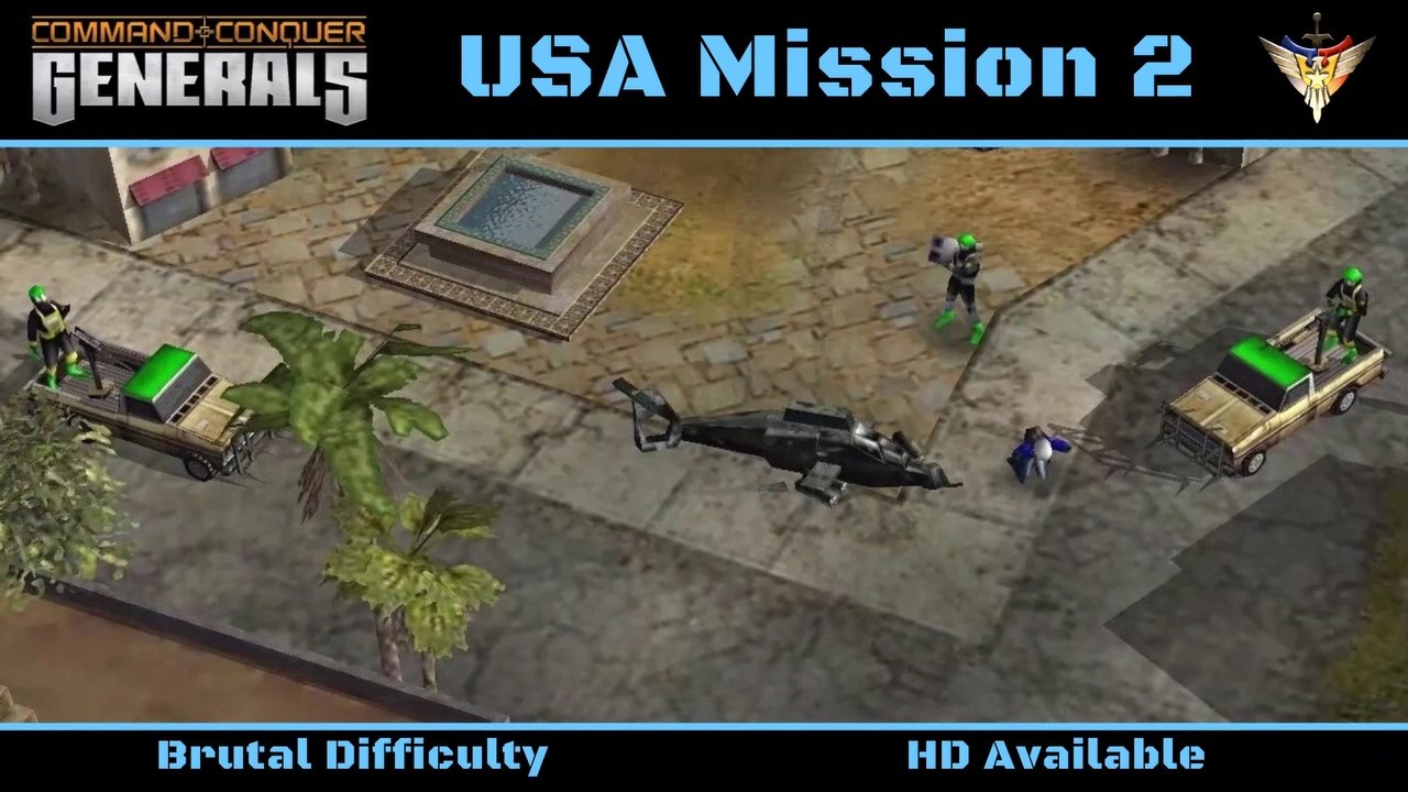 How to Beat C&C Generals USA Mission 2: Treasure Hunt - Brutal - HD
