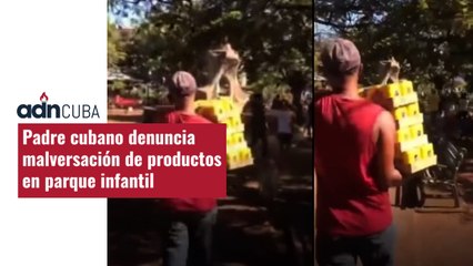 Malversación de productos en un parque infantil. Denuncia ciudadana
