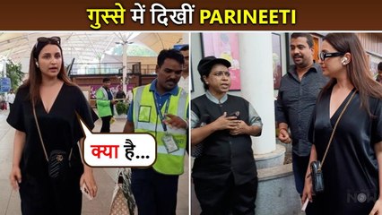 Kya Hain...Parineeti Chopra Denies To Click Pictures With Housekeeping Ladies At Mumbai Airport