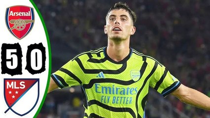 Arsenal vs MLS All Stars 5-0 All Goals & Highlights - Declan Rice Debut 2023