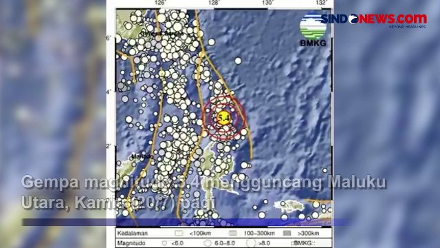 Gempa Magnitudo 5,4 Guncang Maluku Utara Dipicu Aktivitas Lempeng Laut