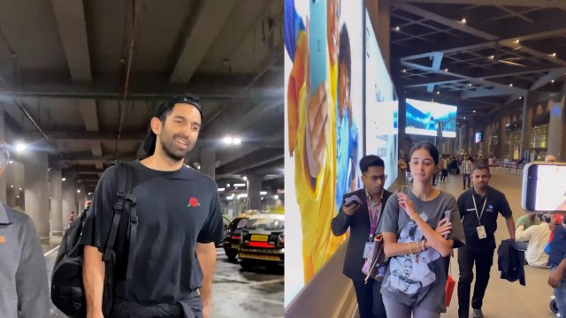 Aditya Roy Kapur Ananya Panday Post Vacation Airport Video,शर्माते हुए आए नजर..। Boldsky youtube