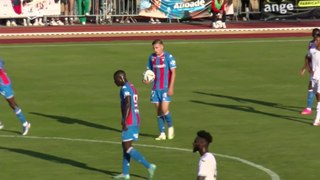 Le but de Norman Bassette lors du match amical SMCaen 1-3 Le Havre AC (19/07/2023)