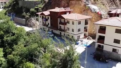 Yangın felaketinin yaşandığı Dereiçi köyü sakinleri yeni evlerine kavuştu