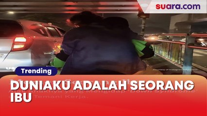 Momen Haru Seorang Ibu Mengajak Anaknya yang ‘Down Syndrome’ Temani Bekerja