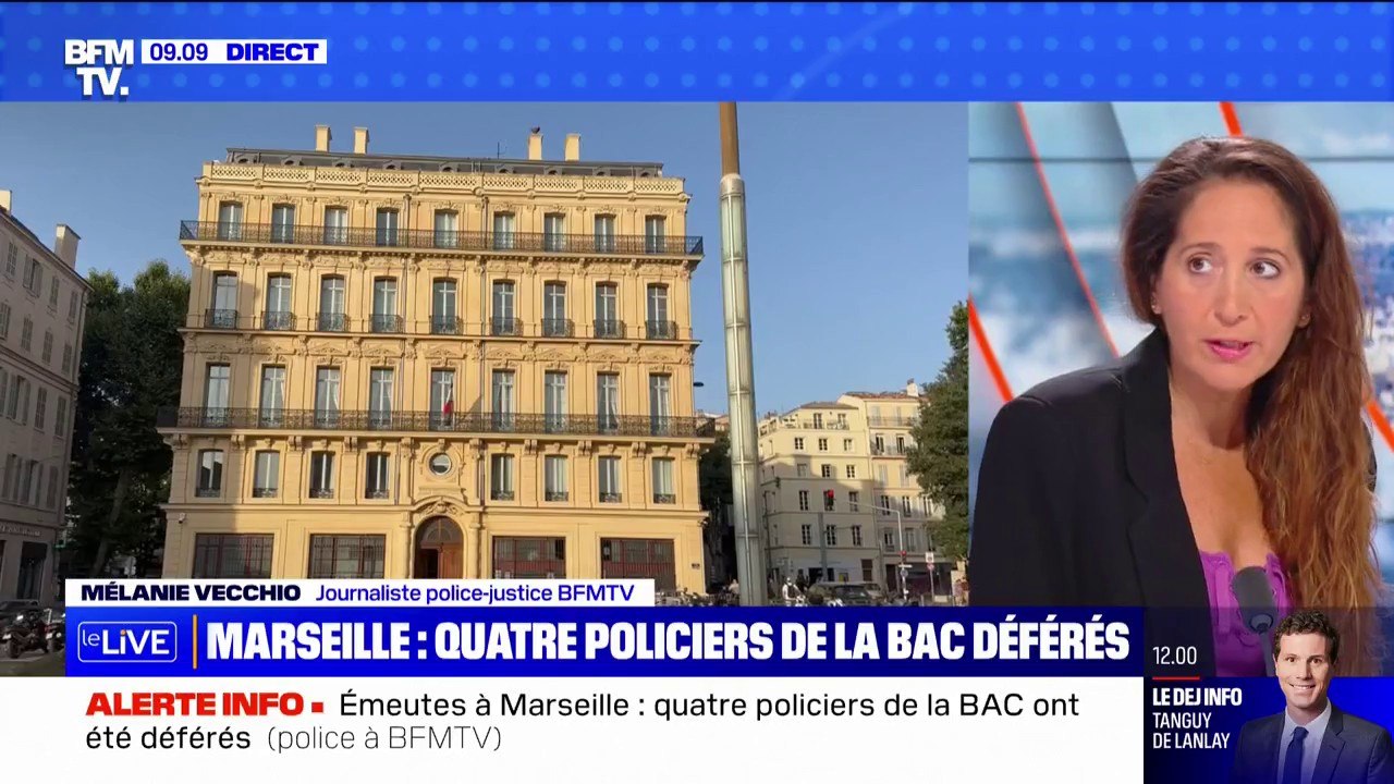 Marseille: quatre policiers de la Bac sont déférés pour "violences en réunion" sur un homme de 22 ans en marge des émeutes