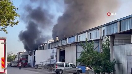 Geri dönüşüm tesisinde korkutan yangın