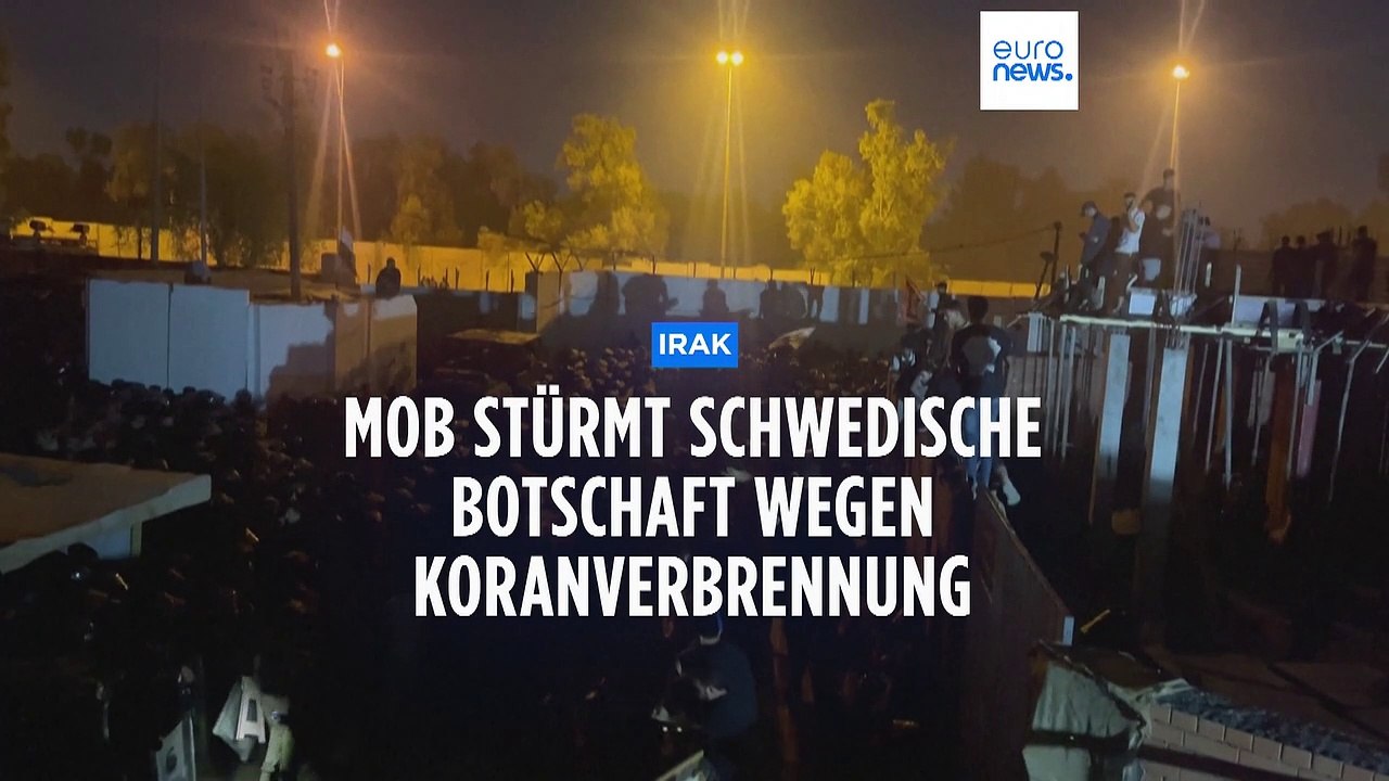 Wütende Iraker stürmen schwedische Botschaft in Bagdad