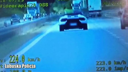 Gazeta Lubuska. Pędził  lamborghini huracan ponad 220 hm/h