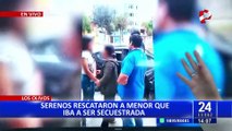 Los Olivos: serenos frustran secuestro de una menor de edad