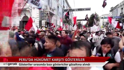Peru'da on binler Boluarte'nin istifası talebiyle yürüdü