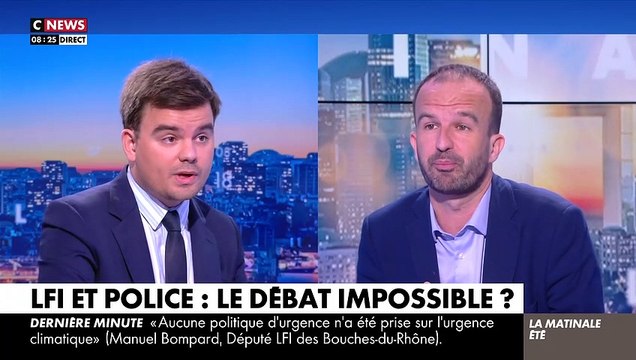 Pardon ?! Ca veut dire quoi ça ?! : Clash entre Gauthier Le Bret et Manuel Bompard sur CNews