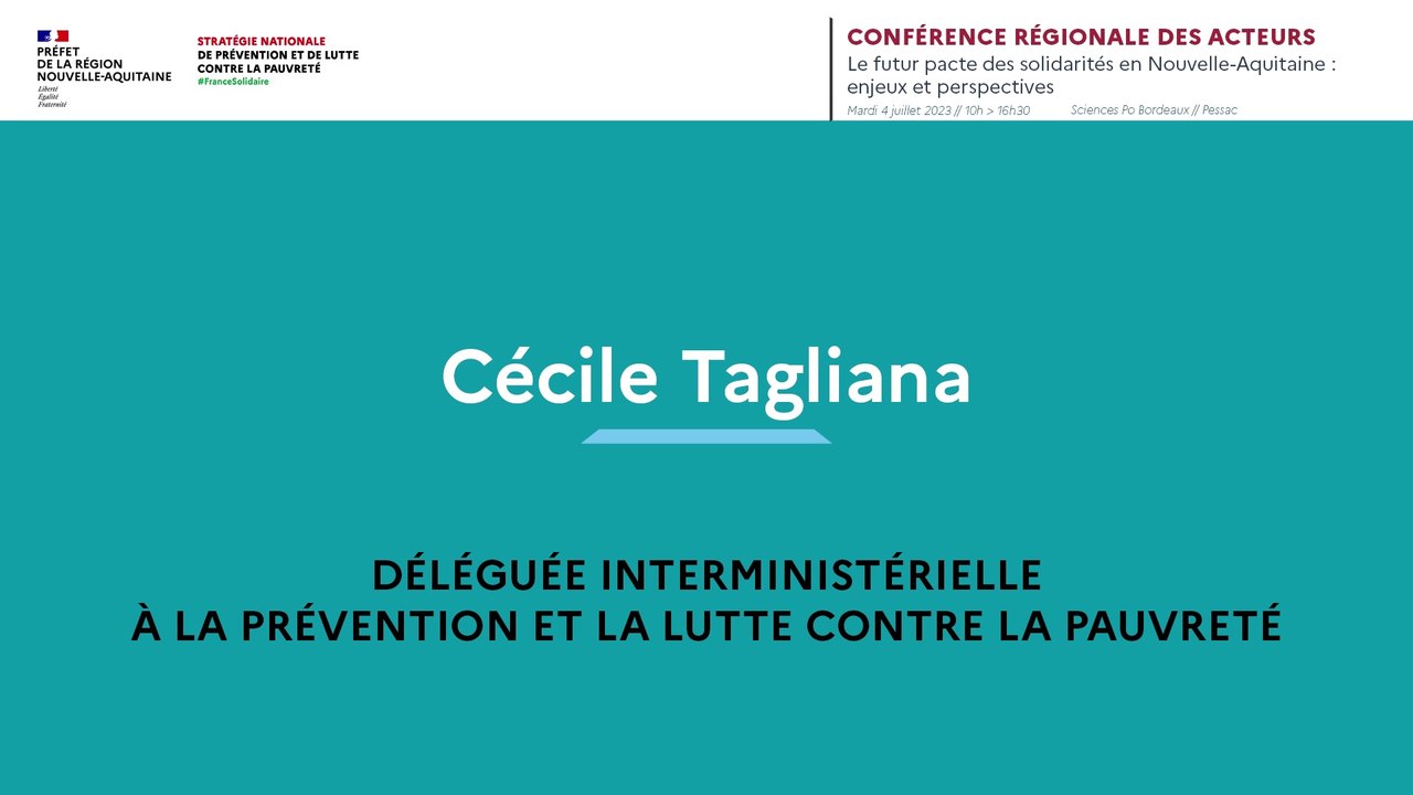 6. Cécile Tagliana déléguée interministérielle à la prévention et la lutte contre la pauvreté
