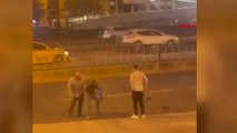 İstanbul'da taksici ile yolcu kavga etti
