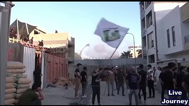 Hundreds of demonstrators exploded in the building of the Swedish Embassy in Baghdad