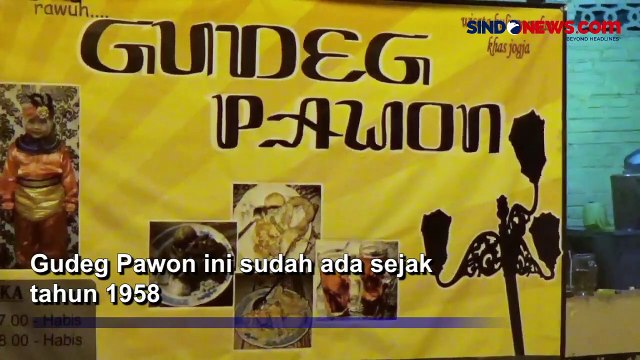 Gudeg Pawon, Kuliner Legendaris Sejak Tahun 1958