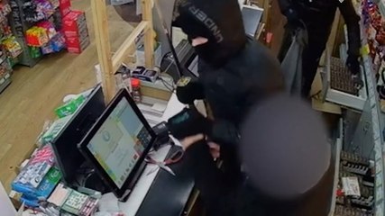 Samurai sword-wielding robbers chased away by brave customer during Leeds shop raid