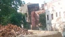 अजमेर में तेज धमाके के साथ गिरे मकान, ढह गई दीवार