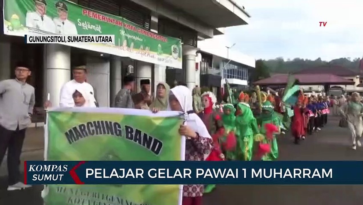 Momen Kemeriahan Perayaan Tahun Baru 1445 Hijriah di Kota Gunungsitoli Nias