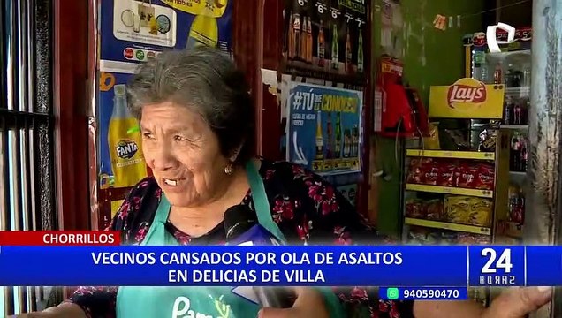 Chorrillos: vecinos de Las Delicias de Villa hartos de robos