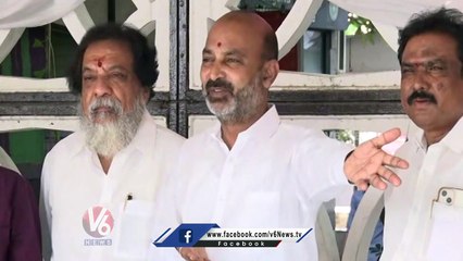 Bandi Sanjay Fires On Govt For Arresting Kishan Reddy | V6 News